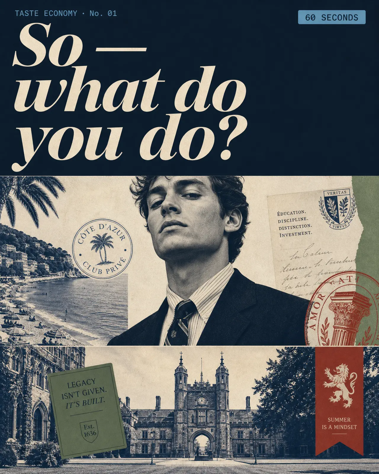 Editorial collage — So, what do you do?